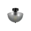 GLOBOSTAR® MEDUSA 203-0307 Μοντέρνο Φωτιστικό Οροφής με Ντουί 1 x E27 AC 220-240V IP20 - Γκρι Μαύρο - Μ25 x Π25 x 23cm