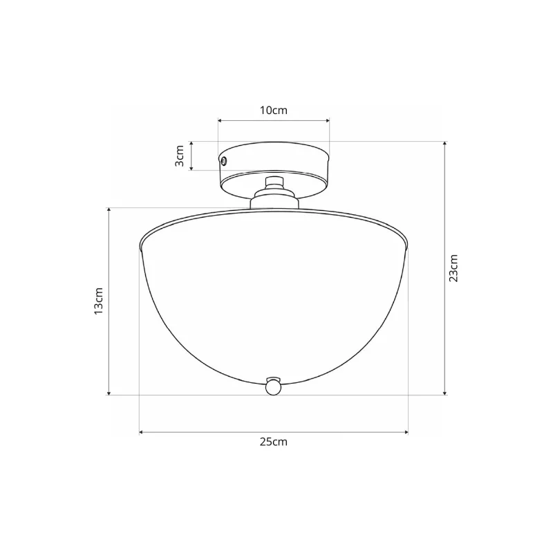 GLOBOSTAR® MEDUSA 203-0307 Μοντέρνο Φωτιστικό Οροφής με Ντουί 1 x E27 AC 220-240V IP20 - Γκρι Μαύρο - Μ25 x Π25 x 23cm