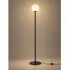 GLOBOSTAR® GLOBART 204-0198 Μοντέρνο Επιδαπέδιο Φωτιστικό με Ντουί 1 x E27 AC 220-240V IP20 -Μαύρο & Λευκό - Μ25 x Π25 x Υ135cm