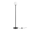 GLOBOSTAR® GLOBART 204-0198 Μοντέρνο Επιδαπέδιο Φωτιστικό με Ντουί 1 x E27 AC 220-240V IP20 -Μαύρο & Λευκό - Μ25 x Π25 x Υ135cm
