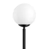GLOBOSTAR® GLOBART 204-0198 Μοντέρνο Επιδαπέδιο Φωτιστικό με Ντουί 1 x E27 AC 220-240V IP20 -Μαύρο & Λευκό - Μ25 x Π25 x Υ135cm