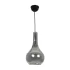 GLOBOSTAR® ΤΟΝΕ 206-0044 Μοντέρνο Κρεμαστό Φωτιστικό Οροφής με Ντουί 1 x E27 AC 220-240V IP20 - Διάφανο  - Μ20 x Π20 x Υ36cm