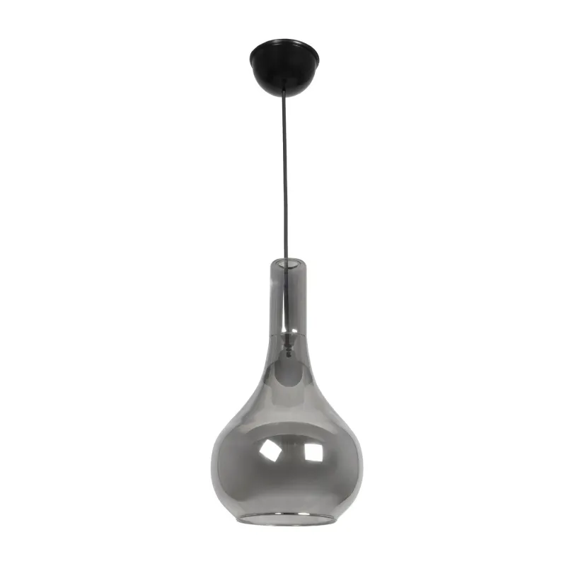GLOBOSTAR® ΤΟΝΕ 206-0044 Μοντέρνο Κρεμαστό Φωτιστικό Οροφής με Ντουί 1 x E27 AC 220-240V IP20 - Διάφανο  - Μ20 x Π20 x Υ36cm
