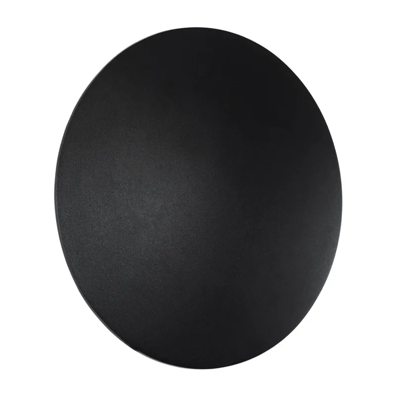 GLOBOSTAR® HELIO-R 60661 Μοντέρνο Φωτιστικό Τοίχου - Απλίκα LED 12W 1200lm 120° AC 220-240V Αδιάβροχο IP65 Θερμό Λευκό 2700K - Lumileds SMD Chip & TÜV SÜD Driver - Μαύρο Ματ - Μ26 x Π26 x Υ5cm - 5 Χρόνια Εγγύηση