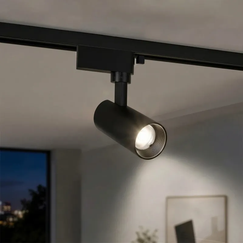 GLOBOSTAR® LUGANO 60804 Μονοφασικό Σποτ Ράγας LED 10W 1250lm 36° AC 220-240V IP20 Φυσικό Λευκό 4500K - Bridgelux COB Chip & TÜV SÜD Driver - Eurotrack 1PH - Μαύρο Ματ - Μ8.5 x Π5 x Υ18cm - 5 Χρόνια Εγγύηση GLOBOSTAR® LUGANO 60804 Μονοφασικό Σποτ Ράγας LED 10W 1250lm 36° AC 220-240V IP20 Φυσικό Λευκό 4500K - Bridgelux COB Chip & TÜV SÜD Driver - Eurotrack 1PH - Μαύρο Ματ - Μ8.5 x Π5 x Υ18cm - 5 Χρόνια Εγγύηση