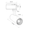 GLOBOSTAR® LUGANO 60804 Μονοφασικό Σποτ Ράγας LED 10W 1250lm 36° AC 220-240V IP20 Φυσικό Λευκό 4500K - Bridgelux COB Chip & TÜV SÜD Driver - Eurotrack 1PH - Μαύρο Ματ - Μ8.5 x Π5 x Υ18cm - 5 Χρόνια Εγγύηση GLOBOSTAR® LUGANO 60804 Μονοφασικό Σποτ Ράγας LED 10W 1250lm 36° AC 220-240V IP20 Φυσικό Λευκό 4500K - Bridgelux COB Chip & TÜV SÜD Driver - Eurotrack 1PH - Μαύρο Ματ - Μ8.5 x Π5 x Υ18cm - 5 Χρόνια Εγγύηση
