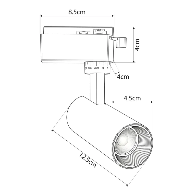 GLOBOSTAR® LUGANO 60804 Μονοφασικό Σποτ Ράγας LED 10W 1250lm 36° AC 220-240V IP20 Φυσικό Λευκό 4500K - Bridgelux COB Chip & TÜV SÜD Driver - Eurotrack 1PH - Μαύρο Ματ - Μ8.5 x Π5 x Υ18cm - 5 Χρόνια Εγγύηση GLOBOSTAR® LUGANO 60804 Μονοφασικό Σποτ Ράγας LED 10W 1250lm 36° AC 220-240V IP20 Φυσικό Λευκό 4500K - Bridgelux COB Chip & TÜV SÜD Driver - Eurotrack 1PH - Μαύρο Ματ - Μ8.5 x Π5 x Υ18cm - 5 Χρόνια Εγγύηση