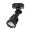 GLOBOSTAR® GARDENINI 61548 Φωτιστικό Σποτ LED 5W 400lm 38° DC 24V Αδιάβροχο IP68 Μπλε Dimmable - Lumileds SMD Chip - Μαύρο - Μ7 x Π7 x Υ14.5cm - 3 Χρόνια Εγγύηση