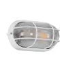GLOBOSTAR® BOATLIGHT 61582 Vintage Φωτιστικό Καραβοχελώνα Τοίχου & Οροφής με Ντουί 1 x E27 AC 220-240V Αδιάβροχο IP65 - Λευκό Ματ - Μ21 x Π10.4 x Υ9cm