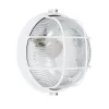 GLOBOSTAR® BOATLIGHT 61585 Vintage Φωτιστικό Καραβοχελώνα Τοίχου & Οροφής με Ντουί 1 x E27 AC 220-240V Αδιάβροχο IP65 - Λευκό Ματ - Μ17.5 x Π17.5 x Υ9cm