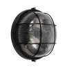 GLOBOSTAR® BOATLIGHT 61589 Vintage Φωτιστικό Καραβοχελώνα Τοίχου & Οροφής με Ντουί 2 x E27 AC 220-240V Αδιάβροχο IP65 - Μαύρο Ματ - Μ24 x Π24 x Υ11cm