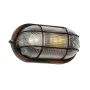 GLOBOSTAR® BOATLIGHT 61622 Vintage Φωτιστικό Καραβοχελώνα Τοίχου & Οροφής με Ντουί 1 x E27 AC 220-240V Αδιάβροχο IP65 - Χάλκινο Παλαιωμένο Εφέ Σκουριάς Ματ - Μ21 x Π10.4 x Υ9cm