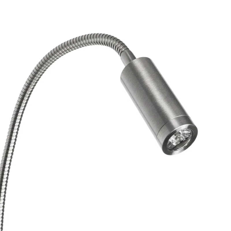 GLOBOSTAR® GOOSE 61696 Μοντέρνο Φωτιστικό Τοίχου - Απλίκα Ξενοδοχείου Reading Light με Φορτιστή USB 3A LED 6W 540lm 36° & 360° AC 220-240V IP20 Θερμό Λευκό 2700K - CREE XPE & Lumileds SMD Chip - Νίκελ Βούρτσας - Μ15.5 x Π15 x Υ30.5cm - 3 Χρόνια Εγ GLOBOSTAR® GOOSE 61696 Μοντέρνο Φωτιστικό Τοίχου - Απλίκα Ξενοδοχείου Reading Light με Φορτιστή USB 3A LED 6W 540lm 36° & 360° AC 220-240V IP20 Θερμό Λευκό 2700K - CREE XPE & Lumileds SMD Chip - Νίκελ Βούρτσας - Μ15.5 x Π15 x Υ30.5cm - 3 Χρόνια Εγ