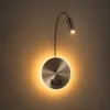 GLOBOSTAR® GOOSE 61696 Μοντέρνο Φωτιστικό Τοίχου - Απλίκα Ξενοδοχείου Reading Light με Φορτιστή USB 3A LED 6W 540lm 36° & 360° AC 220-240V IP20 Θερμό Λευκό 2700K - CREE XPE & Lumileds SMD Chip - Νίκελ Βούρτσας - Μ15.5 x Π15 x Υ30.5cm - 3 Χρόνια Εγ GLOBOSTAR® GOOSE 61696 Μοντέρνο Φωτιστικό Τοίχου - Απλίκα Ξενοδοχείου Reading Light με Φορτιστή USB 3A LED 6W 540lm 36° & 360° AC 220-240V IP20 Θερμό Λευκό 2700K - CREE XPE & Lumileds SMD Chip - Νίκελ Βούρτσας - Μ15.5 x Π15 x Υ30.5cm - 3 Χρόνια Εγ