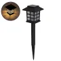 GLOBOSTAR® GLADE 71524 Διακοσμητικό Φωτιστικό Κήπου LED 1W 40lm 180° DC 5V με Φωτοβολταϊκό Panel 5V 0.1W & Επαναφορτιζόμενη Μπαταρία Li-ion 3.2V 300mAh Αδιάβροχο IP65 Θερμό Λευκό 2700K - Μ8.5 x Π8.5 x Υ23.5cm - 2 Χρόνια Εγγύηση