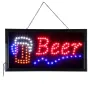 GloboStar® 75688 Φωτιστικό Ταμπέλα Φωτεινή Επιγραφή LED Σήμανσης BEER 5W AC 230V με Διακόπτη On/Off Κόκκινο - Μπλε - Πορτοκαλί