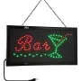 GloboStar® 75690 Φωτιστικό Ταμπέλα LED Σήμανσης BAR WITH COCTAIL με Πρίζα AC 230V Μ48xΠ25xΥ2cm