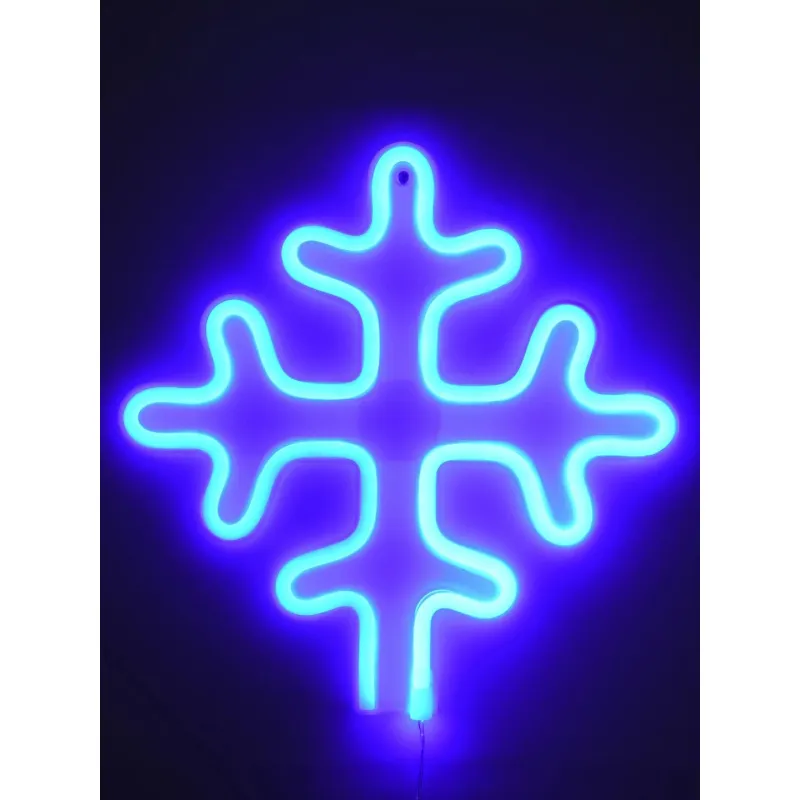 GloboStar® 78580 Φωτιστικό Ταμπέλα Φωτεινή Επιγραφή NEON LED Σήμανσης SNOWFLAKE 5W με Καλώδιο Τροφοδοσίας USB - Μπαταρίας 3xAAA (Δεν Περιλαμβάνονται) - Γαλάζιο GloboStar® 78580 Φωτιστικό Ταμπέλα Φωτεινή Επιγραφή NEON LED Σήμανσης SNOWFLAKE 5W με Καλώδιο Τροφοδοσίας USB - Μπαταρίας 3xAAA (Δεν Περιλαμβάνονται) - Γαλάζιο