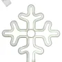 GloboStar® 78581 Φωτιστικό Ταμπέλα Φωτεινή Επιγραφή NEON LED Σήμανσης SNOWFLAKE 5W με Καλώδιο Τροφοδοσίας USB - Μπαταρίας 3xAAA (Δεν Περιλαμβάνονται) - Ψυχρό Λευκό 6000K