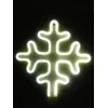 GloboStar® 78581 Φωτιστικό Ταμπέλα Φωτεινή Επιγραφή NEON LED Σήμανσης SNOWFLAKE 5W με Καλώδιο Τροφοδοσίας USB - Μπαταρίας 3xAAA (Δεν Περιλαμβάνονται) - Ψυχρό Λευκό 6000K