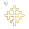 GloboStar® 78582 Φωτιστικό Ταμπέλα Φωτεινή Επιγραφή NEON LED Σήμανσης SNOWFLAKE 5W με Καλώδιο Τροφοδοσίας USB - Μπαταρίας 3xAAA (Δεν Περιλαμβάνονται) - Θερμό Λευκό 2700K