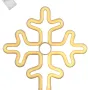 GloboStar® 78582 Φωτιστικό Ταμπέλα Φωτεινή Επιγραφή NEON LED Σήμανσης SNOWFLAKE 5W με Καλώδιο Τροφοδοσίας USB - Μπαταρίας 3xAAA (Δεν Περιλαμβάνονται) - Θερμό Λευκό 2700K