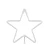 GloboStar® 78585 Φωτιστικό Ταμπέλα Φωτεινή Επιγραφή NEON LED Σήμανσης STAR 5W με Καλώδιο Τροφοδοσίας USB - Μπαταρίας 3xAAA (Δεν Περιλαμβάνονται) - Θερμό Λευκό 2700K