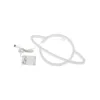 GloboStar® 78588 Φωτιστικό Ταμπέλα Φωτεινή Επιγραφή NEON LED Σήμανσης PLANET SATURN 5W με Καλώδιο Τροφοδοσίας USB - Μπαταρίας 3xAAA (Δεν Περιλαμβάνονται) - Ροζ