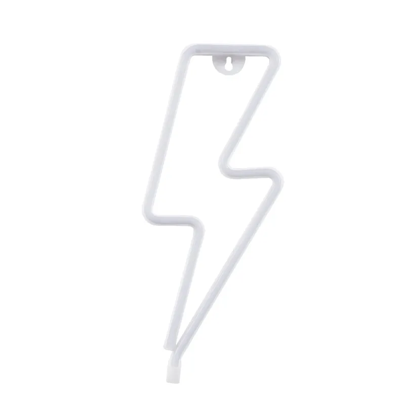 GloboStar® 78590 Φωτιστικό Ταμπέλα Φωτεινή Επιγραφή NEON LED Σήμανσης LIGHT STRIKE 5W με Καλώδιο Τροφοδοσίας USB - Μπαταρίας 3xAAA (Δεν Περιλαμβάνονται) - Θερμό Λευκό 2700K