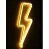 GloboStar® 78590 Φωτιστικό Ταμπέλα Φωτεινή Επιγραφή NEON LED Σήμανσης LIGHT STRIKE 5W με Καλώδιο Τροφοδοσίας USB - Μπαταρίας 3xAAA (Δεν Περιλαμβάνονται) - Θερμό Λευκό 2700K
