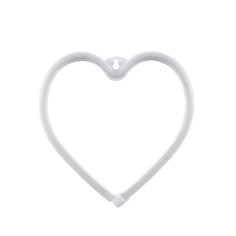 GloboStar® 78592 Φωτιστικό Ταμπέλα Φωτεινή Επιγραφή NEON LED Σήμανσης HEART 5W με Καλώδιο Τροφοδοσίας USB - Μπαταρίας 3xAAA (Δεν Περιλαμβάνονται) - Ροζ