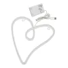 GloboStar® 78594 Φωτιστικό Ταμπέλα Φωτεινή Επιγραφή NEON LED Σήμανσης CALLIGRAPHIC HEART LINE 5W με Καλώδιο Τροφοδοσίας USB - Μπαταρίας 3xAAA (Δεν Περιλαμβάνονται) - Ροζ