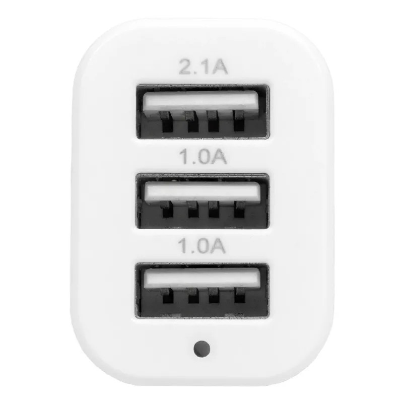 Globostar® 79501 Ασημί Φορτιστής Αυτοκινήτου DC 12-24V με 3 Εξόδους USB DC 5V Max 3.1A 20W και Καλώδιο USB σε Type-C