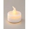 GLOBOSTAR® EVERFLAME 79550 Διακοσμητικό Κερί Ρεσώ LED 0.3W 15lm 120° DC 3V 1 x CR2032 Μπαταρία IP20 Θερμό Λευκό 2700K - Μ3.6 x Π3.6 x Υ3.9cm - 1 Χρόνο Εγγύηση