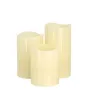 GloboStar® 79556 ΣΕΤ 3 Διακοσμητικών Realistic Κεριών Παραφίνης με LED Εφέ Κινούμενης Φλόγας - Μπαταρίας & Ασύρματο Χειριστήριο IR Πολύχρωμα RGB Dimmable
