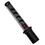 GloboStar® 79631 Χωνευτό Πτυσσόμενο Πολύμπριζο με 4 Πρίζες Ασφαλείας EU Σούκο AC 230V Max 4000W & 2 Εξόδους USB DC 5V Max 3A 18W & Ενσωματωμένο Διακόπτη Οn/Off