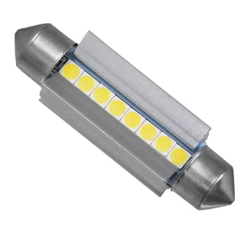 GloboStar® C5W 81340 Λάμπα Αυτοκινήτου 42mm FESTOON  3rd Generation Can-Bus Extreme Series LED 8 SMD 3030 8W 1200lm 120° DC 12V IP20 Ψυχρό Λευκό 6000K