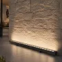 GLOBOSTAR® WASHERMARGO 90152 Μπάρα Φωτισμού Wall Washer LED 24W 2760lm 30° DC 24V Αδιάβροχο IP65 Φυσικό Λευκό 4500K Dimmable - Bridgelux SMD Chip - Γκρι Ανθρακί Ματ - Μ100 x Π4 x Υ5cm - 3 Χρόνια Εγγύηση