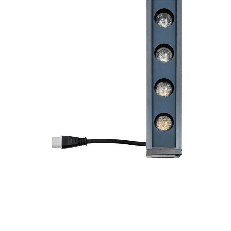 GLOBOSTAR® WASHERMARGO 90152 Μπάρα Φωτισμού Wall Washer LED 24W 2760lm 30° DC 24V Αδιάβροχο IP65 Φυσικό Λευκό 4500K Dimmable - Bridgelux SMD Chip - Γκρι Ανθρακί Ματ - Μ100 x Π4 x Υ5cm - 3 Χρόνια Εγγύηση