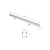 GLOBOSTAR® WASHERMARGO 90152 Μπάρα Φωτισμού Wall Washer LED 24W 2760lm 30° DC 24V Αδιάβροχο IP65 Φυσικό Λευκό 4500K Dimmable - Bridgelux SMD Chip - Γκρι Ανθρακί Ματ - Μ100 x Π4 x Υ5cm - 3 Χρόνια Εγγύηση