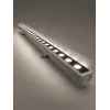 GLOBOSTAR® WASHERFAIA 90187 Μπάρα Φωτισμού Wall Washer με Αντιθαμβωτική Γρίλια LED 24W 2760lm 15° DC 24V Αδιάβροχο IP65 Φυσικό Λευκό 4500K Dimmable - Bridgelux SMD Chip - Γκρί Ανθρακί - Μ100 x Π4 x Υ5.5cm - 3 Χρόνια Εγγύηση