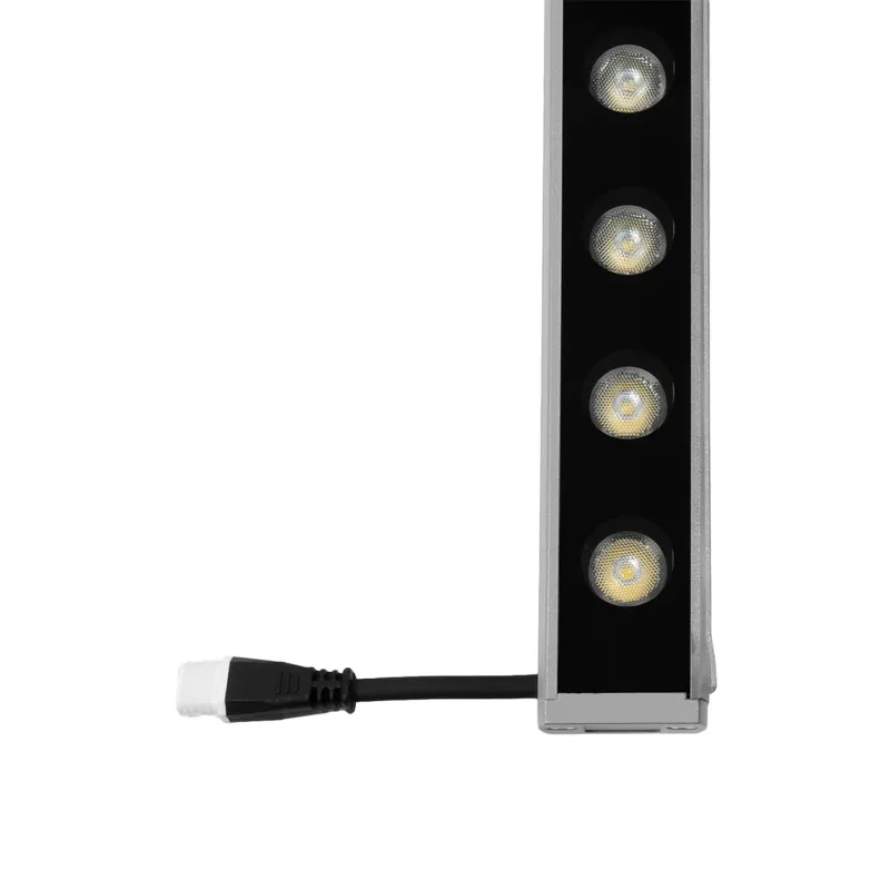 GLOBOSTAR® WASHERFAIA 90187 Μπάρα Φωτισμού Wall Washer με Αντιθαμβωτική Γρίλια LED 24W 2760lm 15° DC 24V Αδιάβροχο IP65 Φυσικό Λευκό 4500K Dimmable - Bridgelux SMD Chip - Γκρί Ανθρακί - Μ100 x Π4 x Υ5.5cm - 3 Χρόνια Εγγύηση