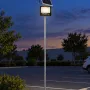 GLOBOSTAR® HELIOS-280 GLB-000-0001 Μεταλλικός Γαλβανισμένος Στύλος Φωτισμού για Φωτοβολταϊκό Προβολέα Εξωτερικού Χώρου - Ασημί Γαλβανιζέ - Μ35 × Π25 × Υ280cm