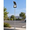 GLOBOSTAR® HELIOS-280 GLB-000-0001 Μεταλλικός Γαλβανισμένος Στύλος Φωτισμού για Φωτοβολταϊκό Προβολέα Εξωτερικού Χώρου - Ασημί Γαλβανιζέ - Μ35 × Π25 × Υ280cm