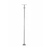 GLOBOSTAR® HELIOS-280 GLB-000-0001 Μεταλλικός Γαλβανισμένος Στύλος Φωτισμού για Φωτοβολταϊκό Προβολέα Εξωτερικού Χώρου - Ασημί Γαλβανιζέ - Μ35 × Π25 × Υ280cm