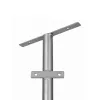 GLOBOSTAR® HELIOS-280 GLB-000-0001 Μεταλλικός Γαλβανισμένος Στύλος Φωτισμού για Φωτοβολταϊκό Προβολέα Εξωτερικού Χώρου - Ασημί Γαλβανιζέ - Μ35 × Π25 × Υ280cm