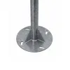 GLOBOSTAR® HELIOS-280 GLB-000-0001 Μεταλλικός Γαλβανισμένος Στύλος Φωτισμού για Φωτοβολταϊκό Προβολέα Εξωτερικού Χώρου - Ασημί Γαλβανιζέ - Μ35 × Π25 × Υ280cm