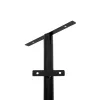 GLOBOSTAR® HELIOS-280 GLB-000-0002 Μεταλλικός Γαλβανισμένος Στύλος Φωτισμού για Φωτοβολταϊκό Προβολέα Εξωτερικού Χώρου - RAL 9005 Μαύρο Ματ - Μ35 × Π25 × Υ280cm