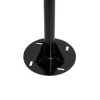 GLOBOSTAR® HELIOS-280 GLB-000-0002 Μεταλλικός Γαλβανισμένος Στύλος Φωτισμού για Φωτοβολταϊκό Προβολέα Εξωτερικού Χώρου - RAL 9005 Μαύρο Ματ - Μ35 × Π25 × Υ280cm