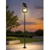 GLOBOSTAR® HELIOS-280 GLB-000-0003 Μεταλλικός Γαλβανισμένος Στύλος Φωτισμού για Φωτοβολταϊκό Προβολέα Εξωτερικού Χώρου - RAL 7016 Γκρι Ανθρακί - Μ35 × Π25 × Υ280cm